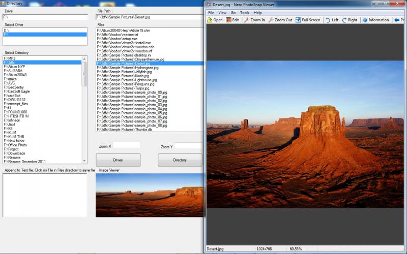 Directory and Image Viewer