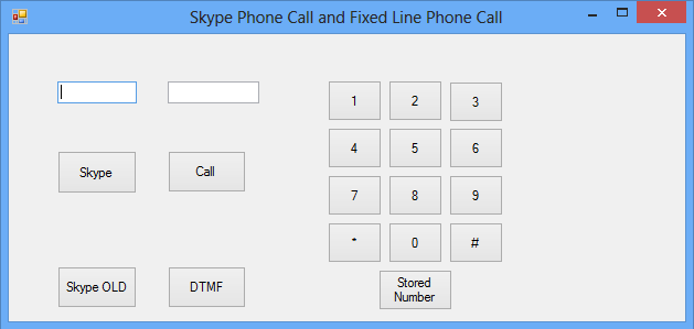 Skype Phone and Fixed Line Phone application software for control system
