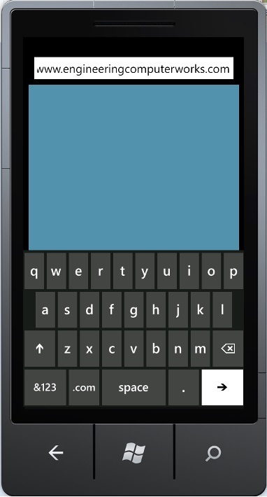 Web Browser with auto surf function and keypad with .com function