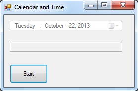 C# Calendar and Clock